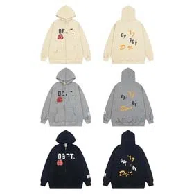 Gallery Dept Fashionable Boxing Gloves Unisex Hooded Zipper Cardigan Sweater Jacket-2509  