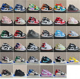 Nike NK Jordan Air Jordan 1 low-top basketball shoes for kids-4105  