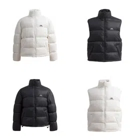 Balenciaga solid color Logo letter print zipper stand collar ski jacket loose version-4279  