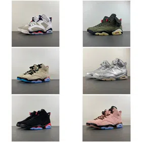 Jordan Air Jordan 6 Retro Tinker high-top vintage basketball shoes-5107  