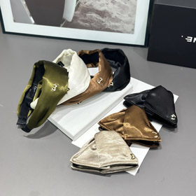 Chanel high-top wide-brimmed satin headband clip-6253  